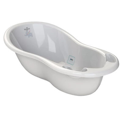 Детская ванна Шатл с термометром, серый KidWick